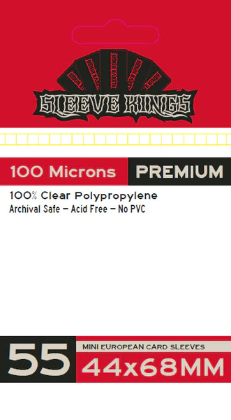 Sleeve Kings Premium 9902 Red Mini European 44mm x 68mm (55)