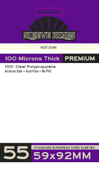 Sleeve Kings Premium 9904 Purple Standard European 59mm x 92mm (55)