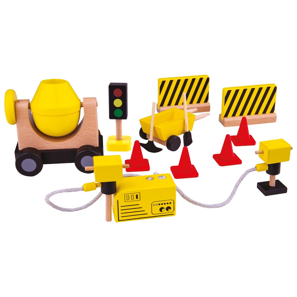 BigJig Toys Tidlo Wooden Construction Equipment