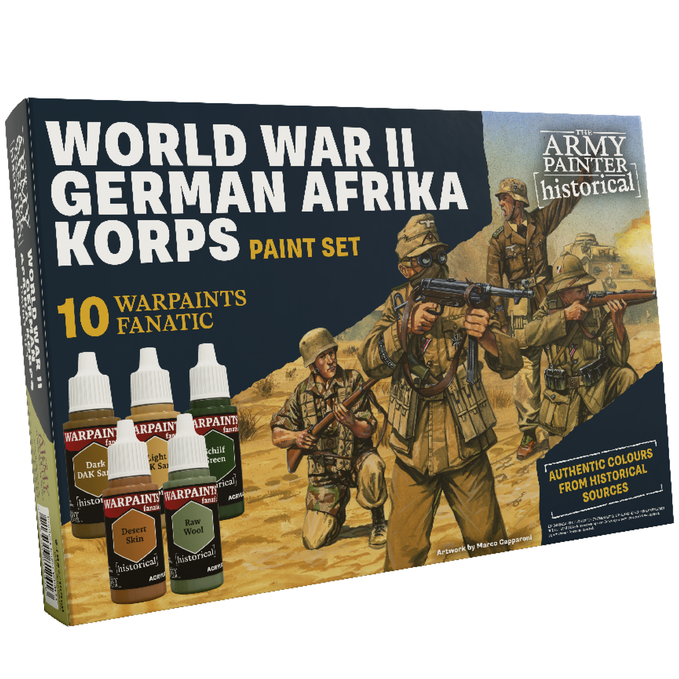 Army Painter Warpaints Fanatic Paint Set Historical WWII German Afrika Korps