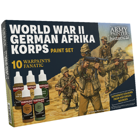 Army Painter Warpaints Fanatic Paint Set Historical WWII German Afrika Korps