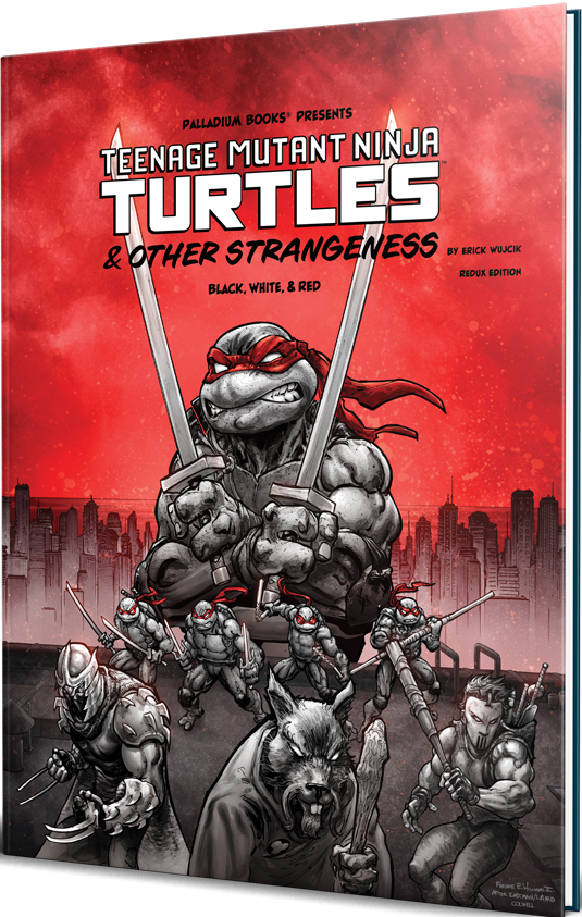 Teenage Mutant Ninja Turtles & Other Strangeness RPG Core Rulebook  Black, White, & Red Edition