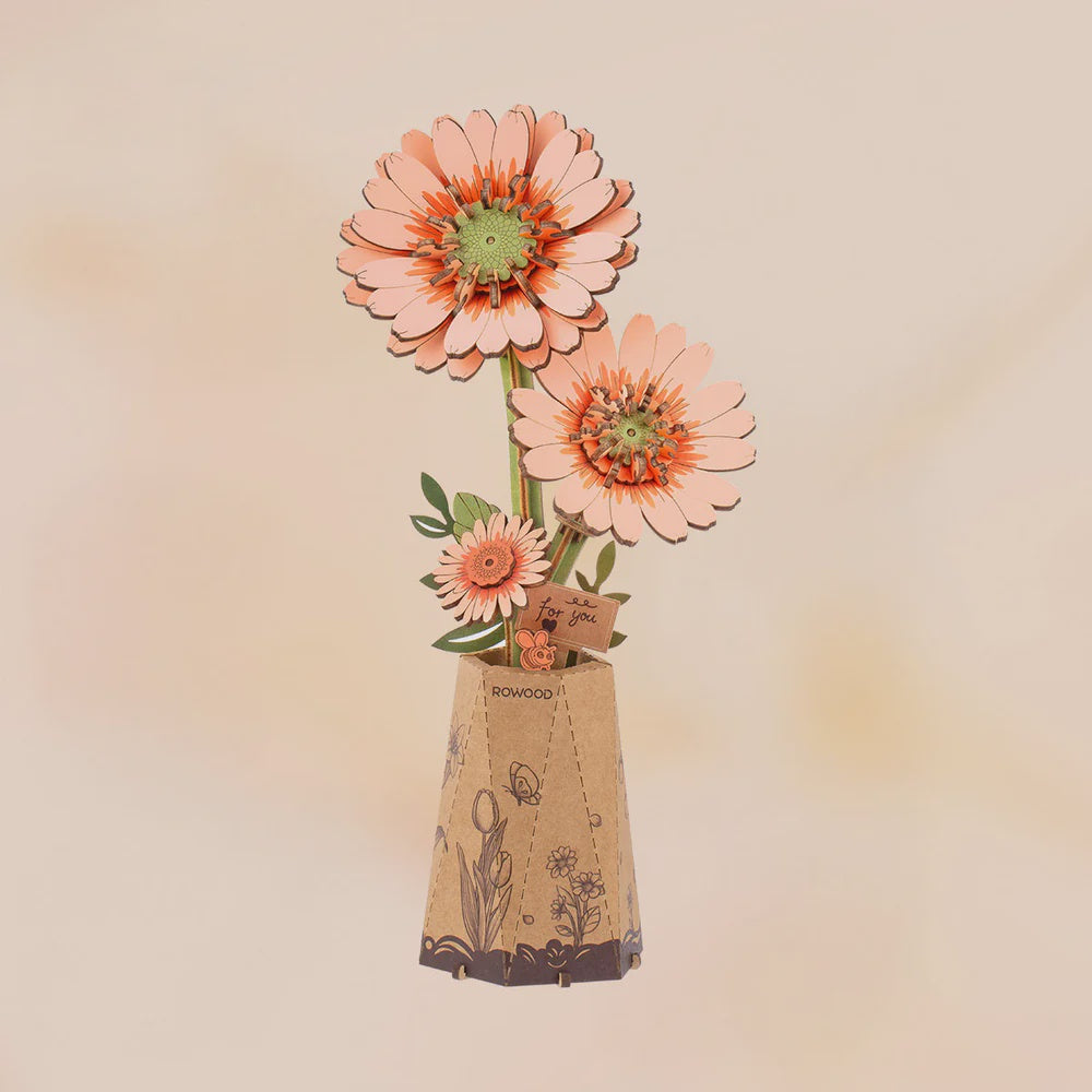 Rowood Bloom Craft Gerbera Daisy Light Orange