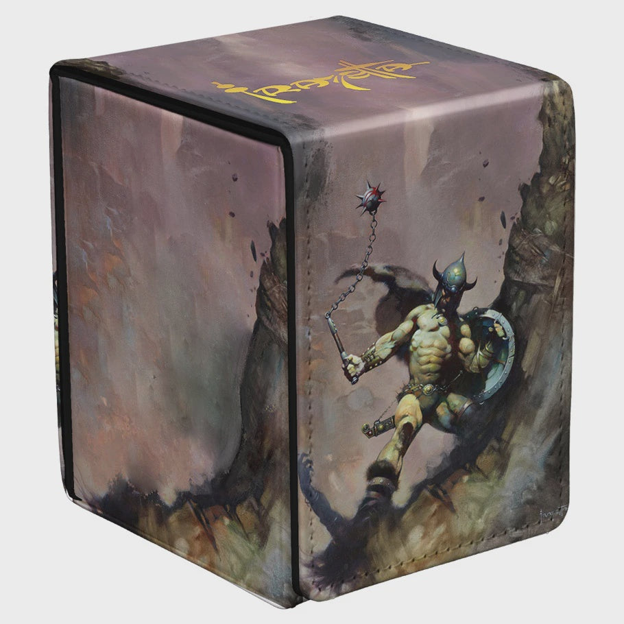 Ultra Pro Artist Spotlight Alcove Flip Deck Box Frank Frazetta Warrior with Ball and Chain