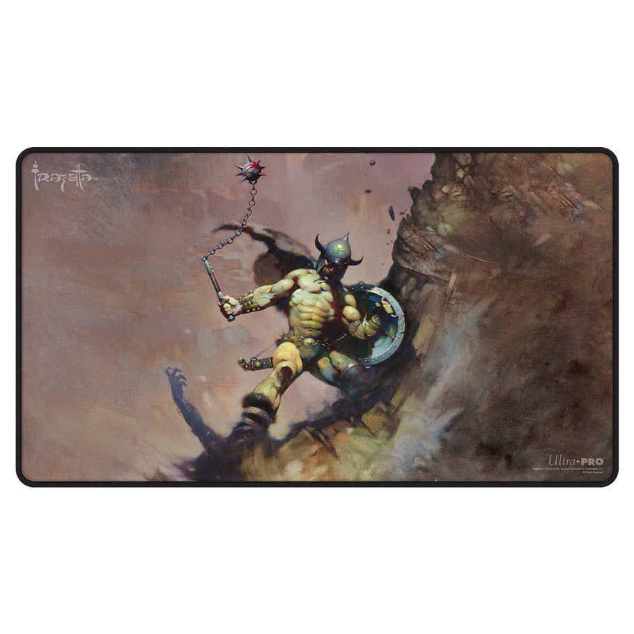 Ultra Pro Playmat Artist Spotlight Frank Frazetta Warrior with Ball and Chain (Black Stitched)