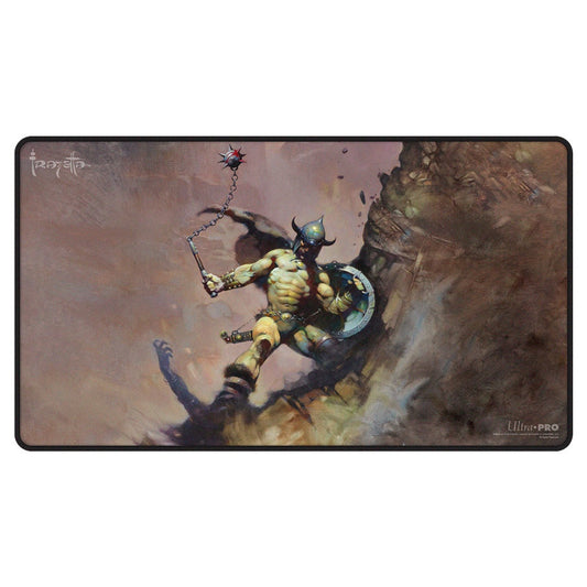 Ultra Pro Playmat Artist Spotlight Frank Frazetta Warrior with Ball and Chain (Black Stitched)