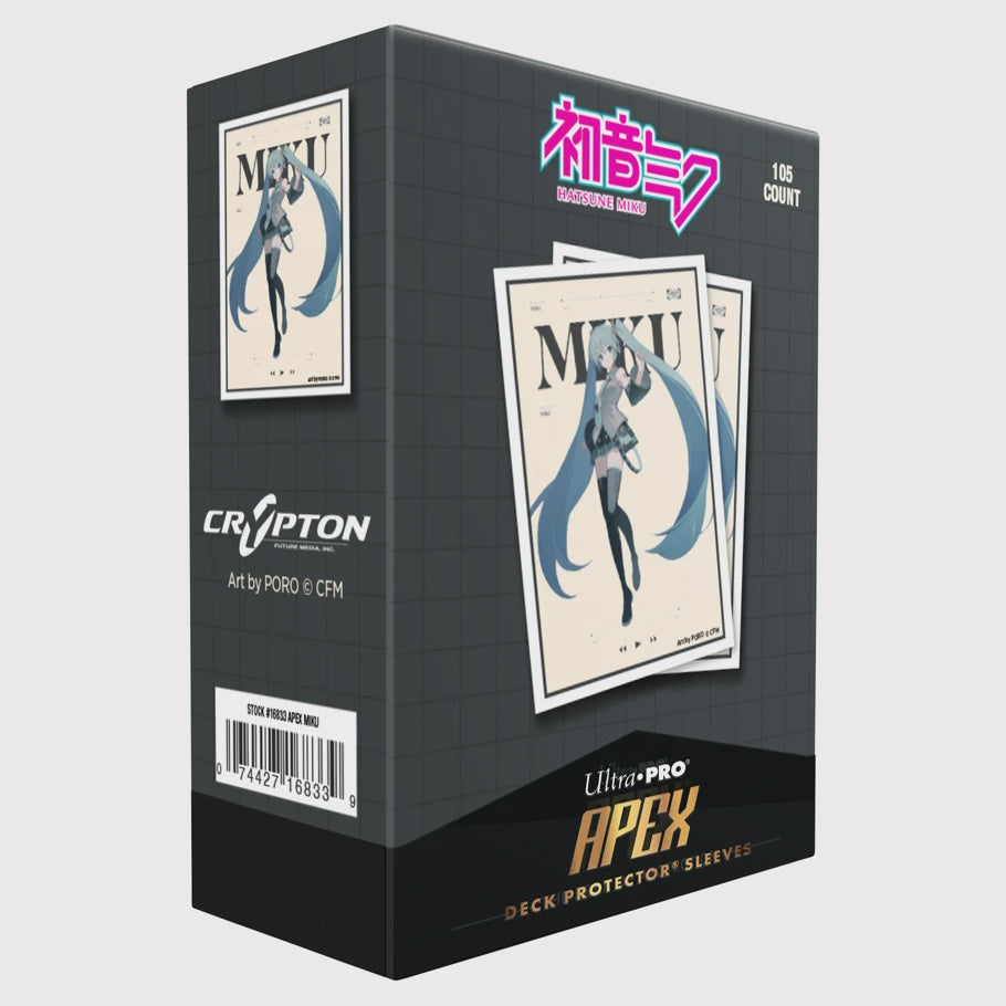 Ultra PRO Hatsune Miku Retro Soundscapes Apex Card Protectors Miku (105)