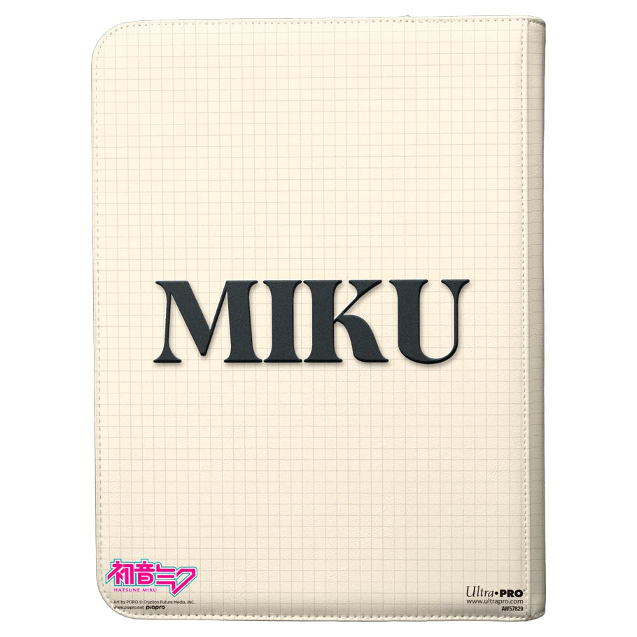 Ultra PRO PRO-Binder Hatsune Miku Retro Soundscapes 9 Pocket Zippered Miku