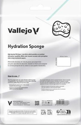 Vallejo Wet Palette Pro Painter Size Reusable Hydration Sponges 2ct