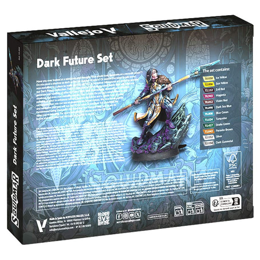 Vallejo Squidmar Game Color Paint Set Dark Future