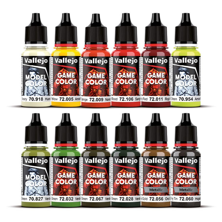 Vallejo Squidmar Game Color Paint Set Fantasy