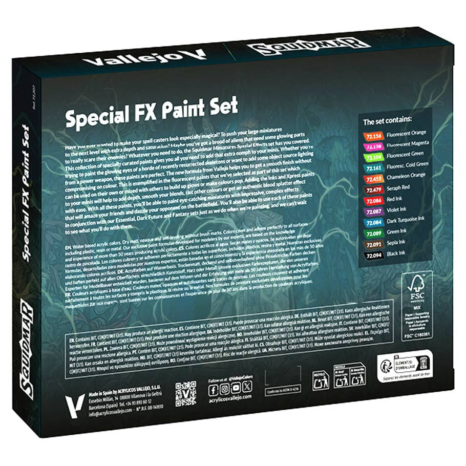 Vallejo Squidmar Game Color Paint Set Special FX