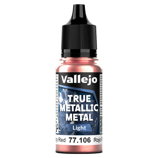 Vallejo True Metallic Metal Ruby Red 18ml