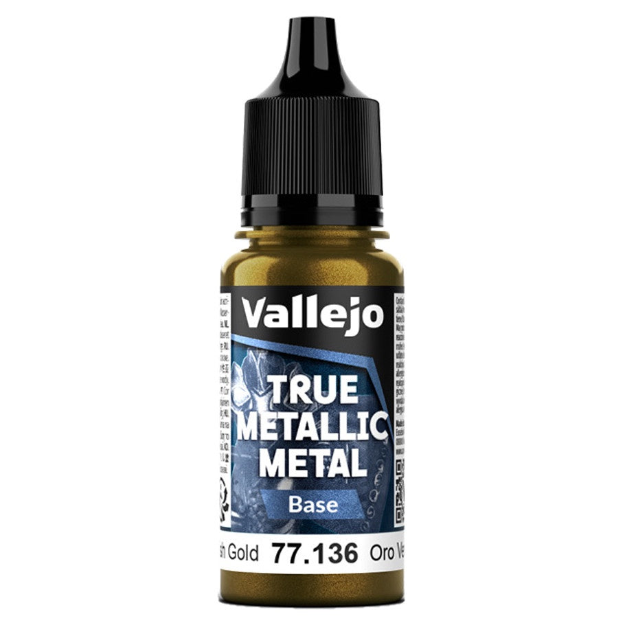 Vallejo True Metallic Metal Greenish Gold 18ml