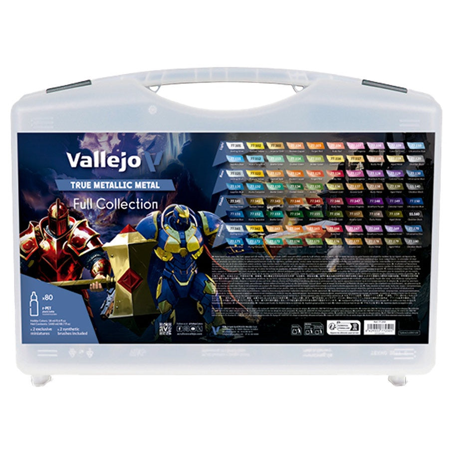 Vallejo True Metallic Metal Full Collection Color Case