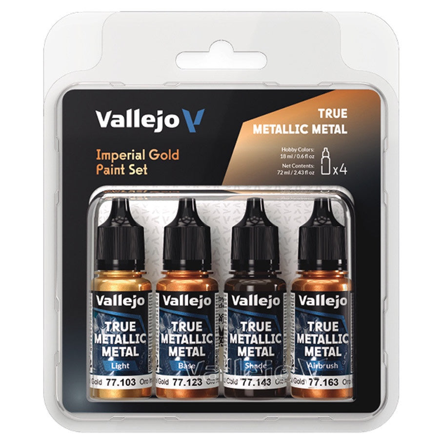 Vallejo True Metallic Metal Color Set Imperial Gold