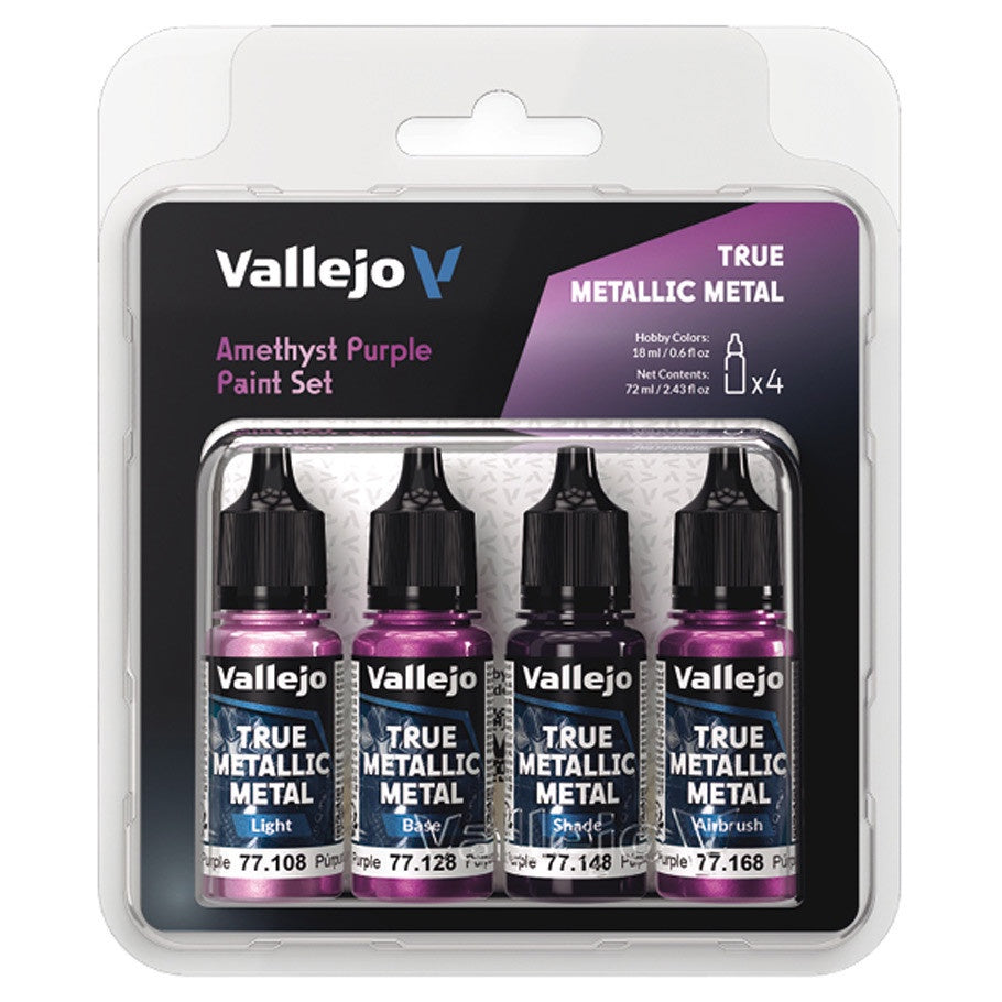 Vallejo True Metallic Metal Color Set Amethyst Purple