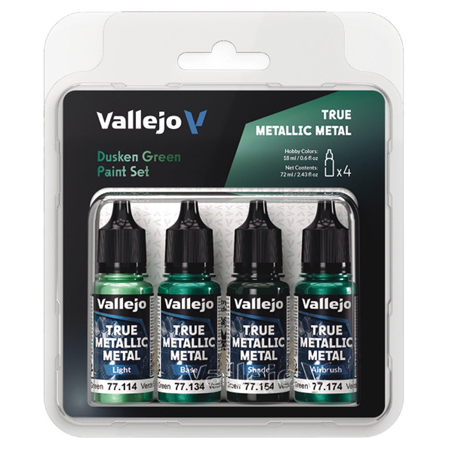 Vallejo True Metallic Metal Color Set Dusken Green