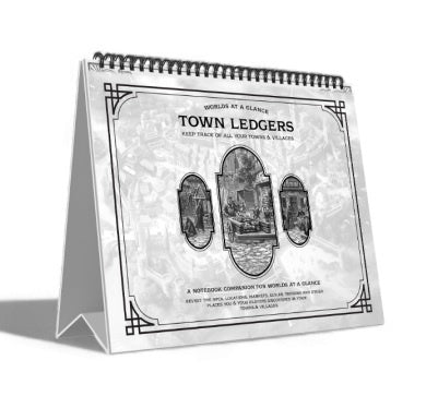Worlds at a Glance RPG Customizable Sticker Maps & Notebook
