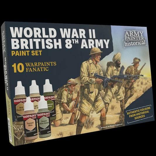 Army Painter Warpaints Fanatic Paint Set Historical WWII British 8th Army
