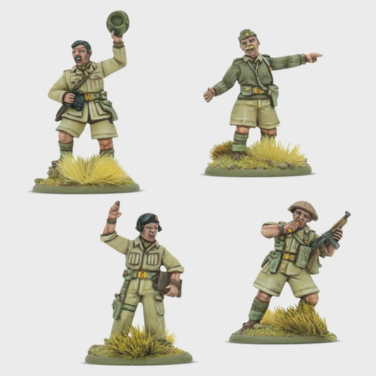 Bolt Action British Army  8th Army Platoon Commanders
