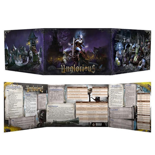 Unglorious The Necro-Fantasy RPG Ferryman`s Screen