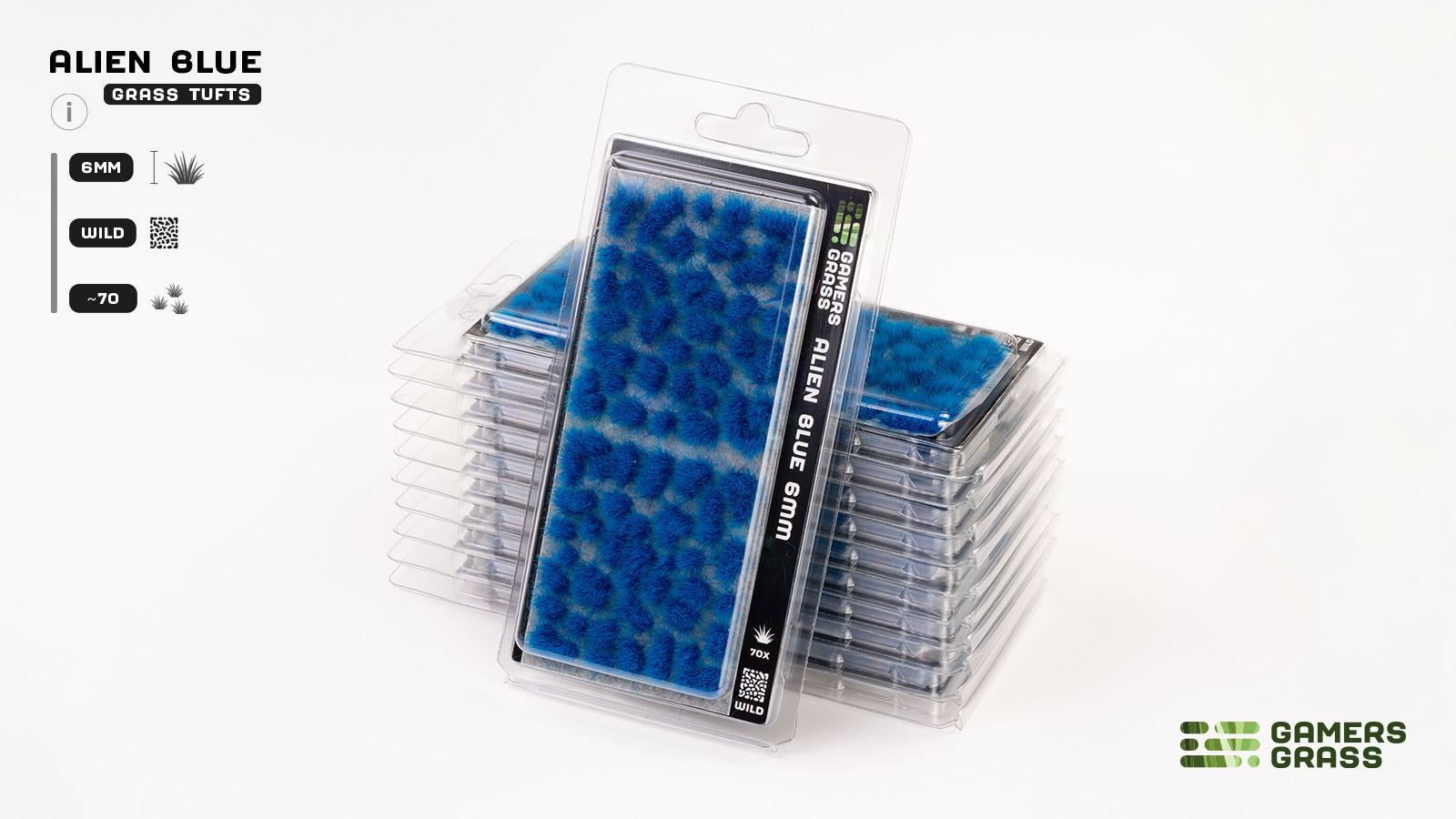 Gamers Grass Tufts Alien Blue (6mm Wild)