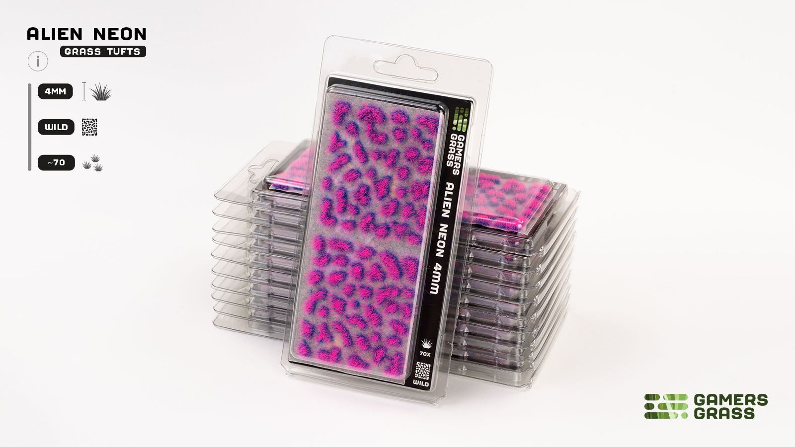 Gamers Grass Tufts Alien Neon (4mm Wild)