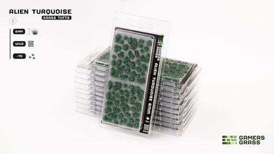 Gamers Grass Tufts Alien Turquoise (6mm Wild)