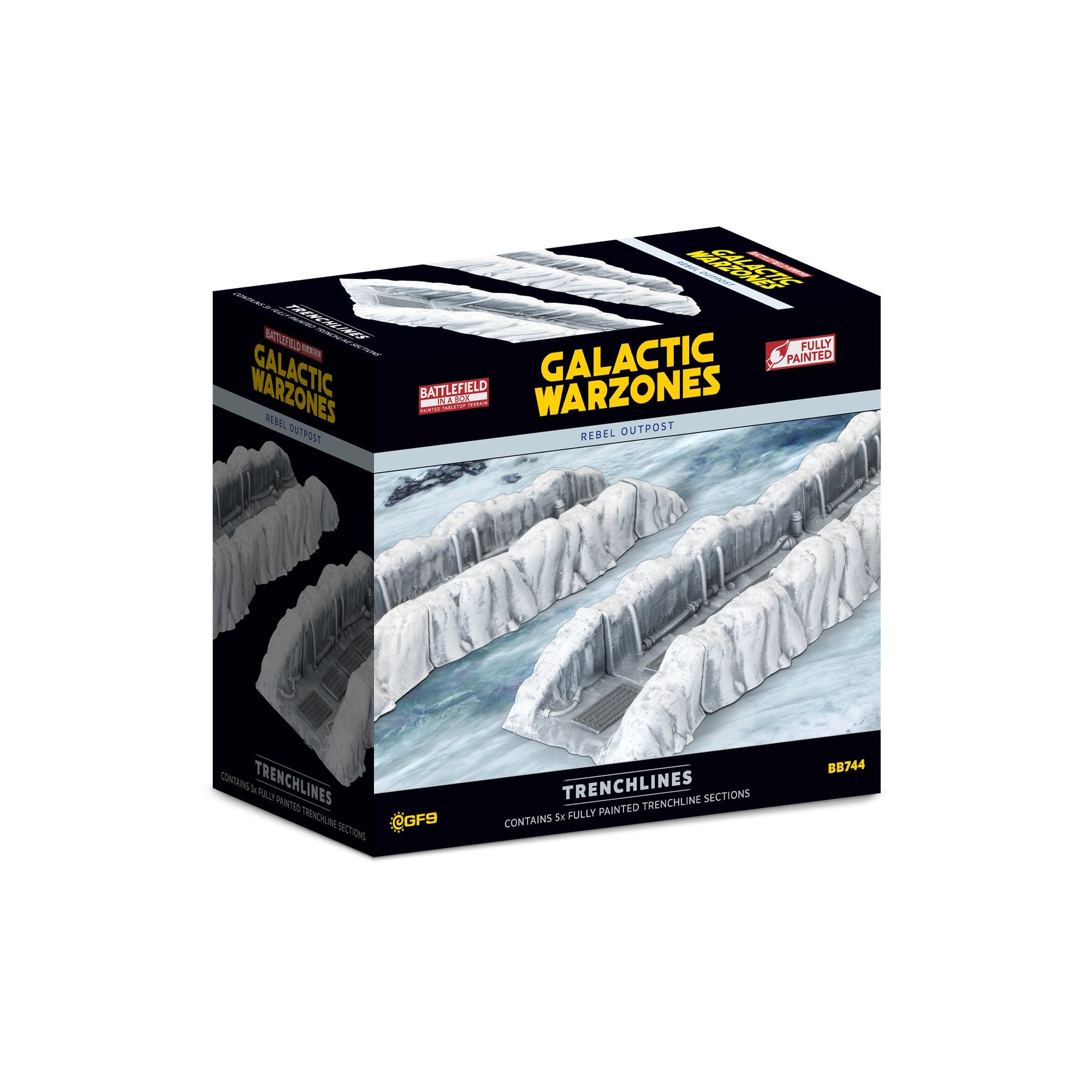 Battlefield in a Box Galactic Warzones Rebel Outpost Trenchlines (x5)