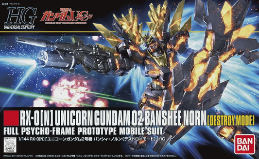 Gunpla Mobile Suit Gundam Universal Unicorn Gundam HGUC RX-0 [N] 02 Banshee Norn (Destroy Mode)