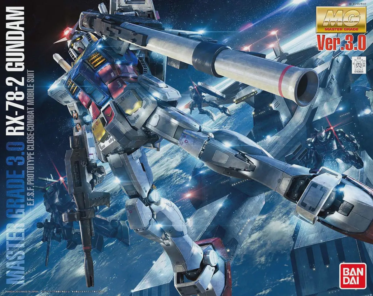 Gunpla Mobile Suit Gundam Master Grade Gundam RX-78-2  Ver. 3.0 (MG 1/100)