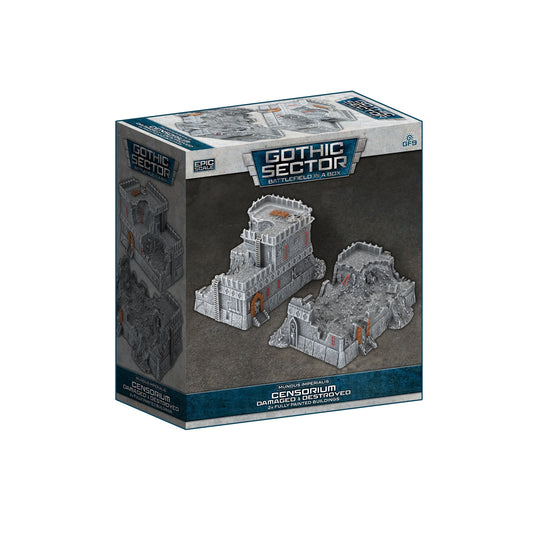 Battlefield in a Box Mundus Imperialis  Censorium Damaged and Destroyed (Epic Scale)