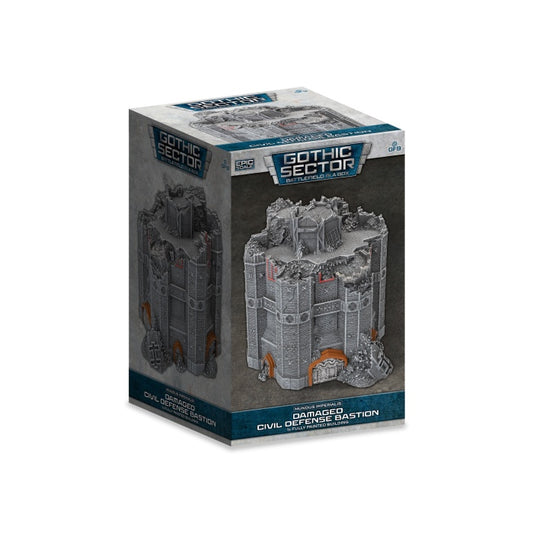 Battlefield in a Box Mundus Imperialis Civil Defense Bastion Damaged (Epic Scale)
