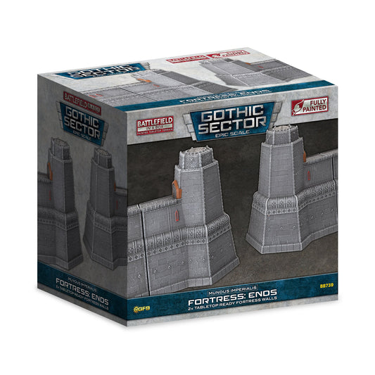 Battlefield in a Box Gothic Sector Fortress Wall Ends