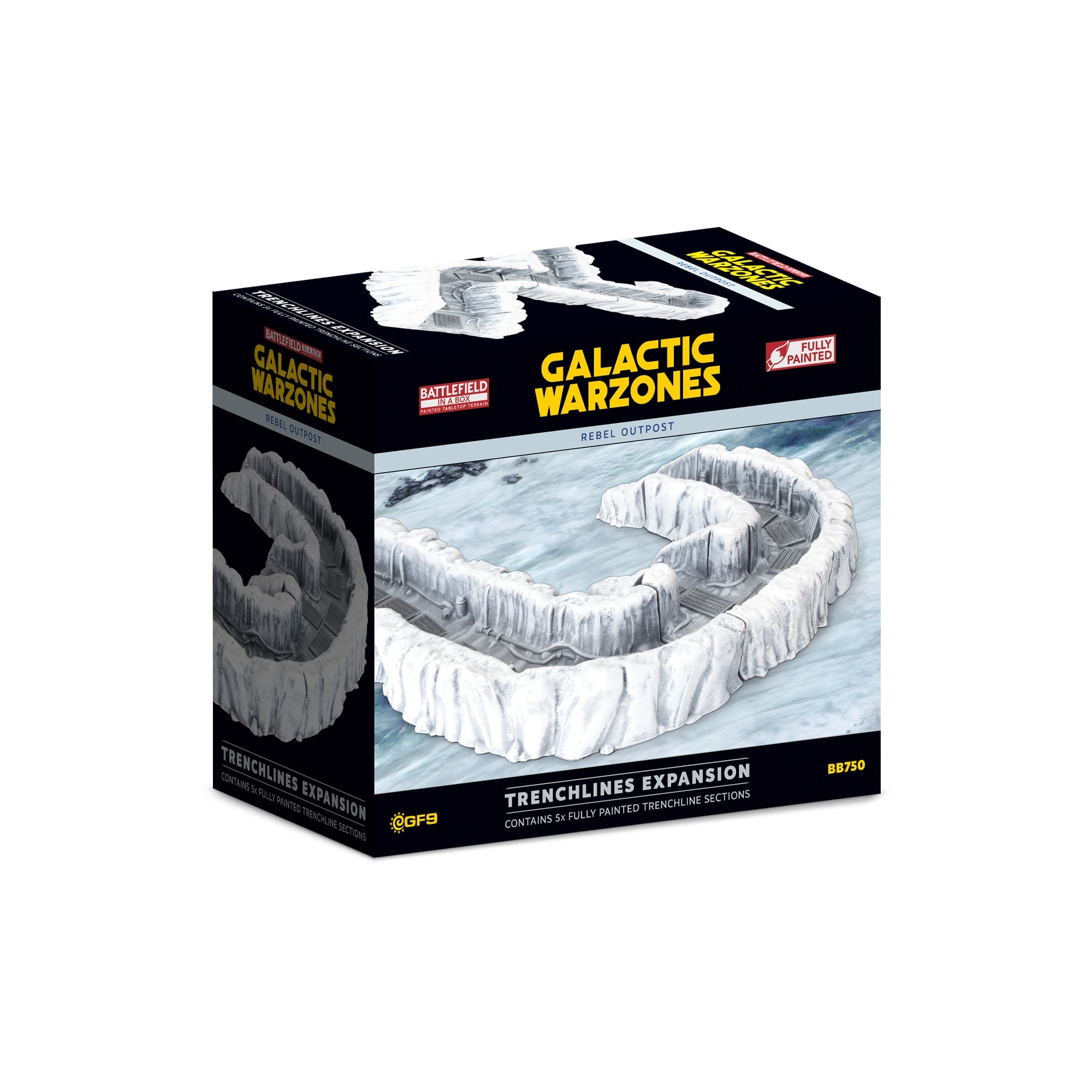 Battlefield in a Box Galactic Warzones Rebel Outpost Trenchlines Expansion (x5)