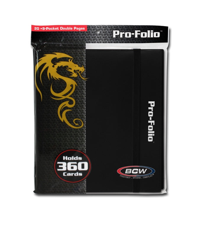 BCW 9-Pocket ProFolio Black