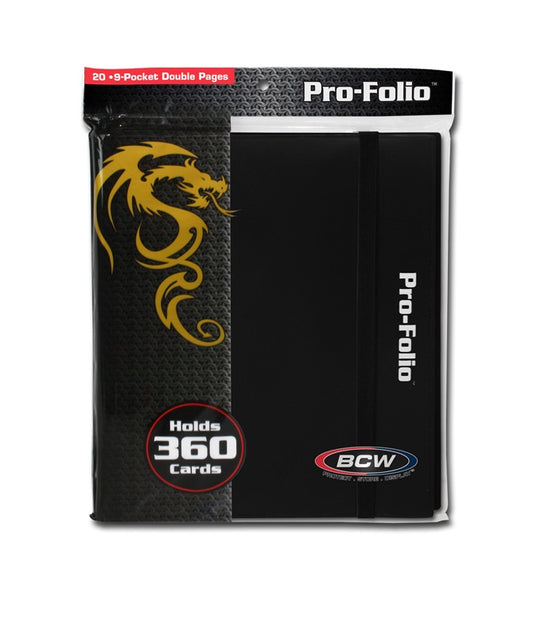 BCW 9-Pocket ProFolio Black