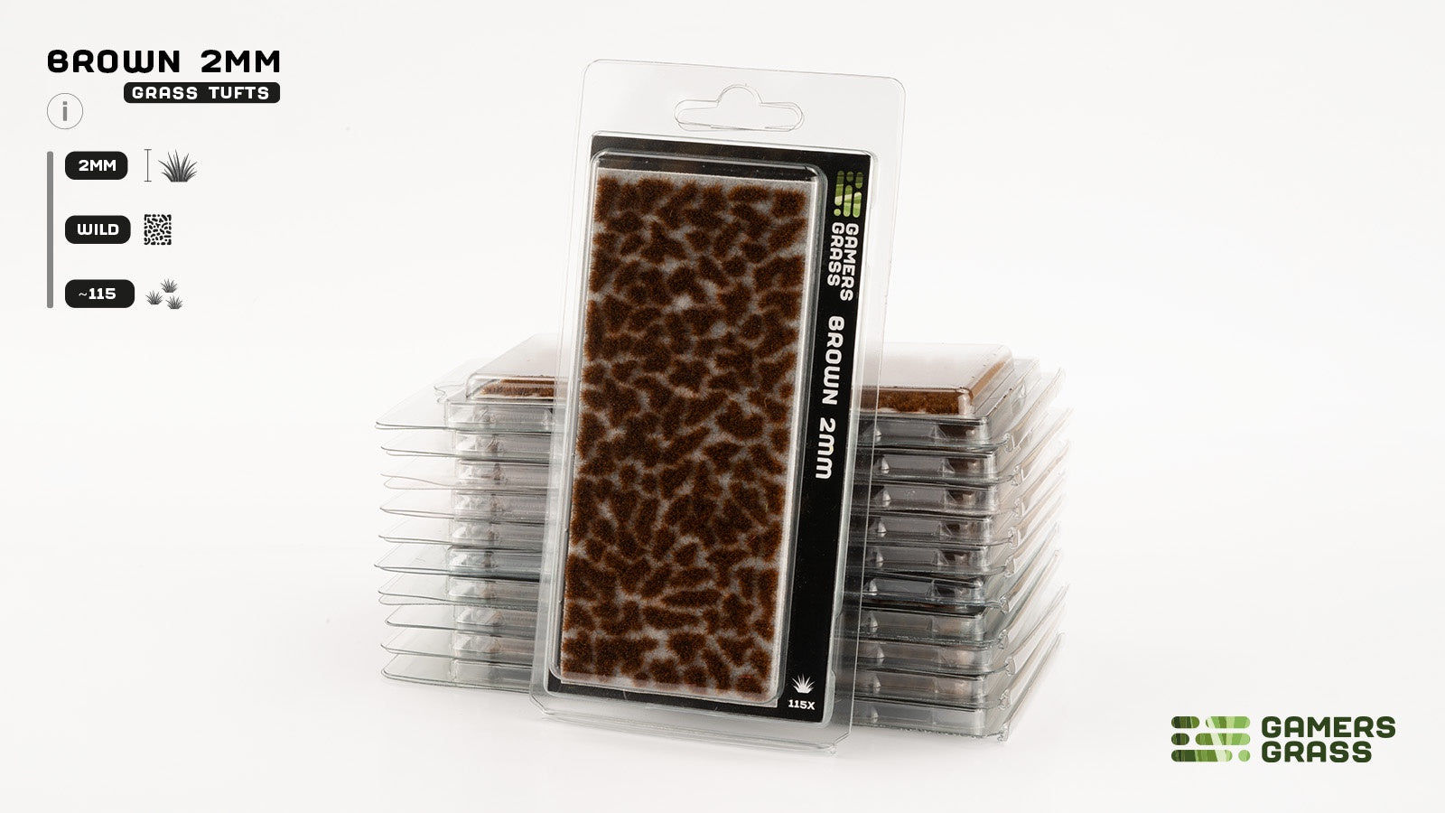 Gamers Grass Tufts Brown (2mm Wild)