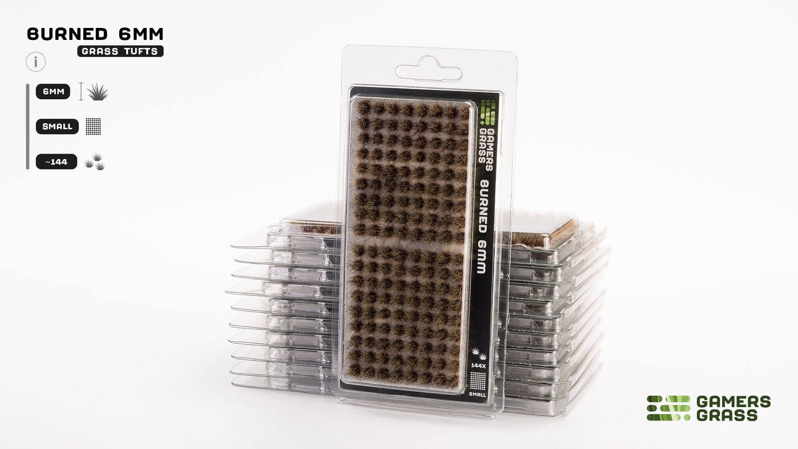 Gamers Grass Tufts Burned Tufts (6mm Small)