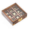 Load image into Gallery viewer, Tic Tac Toe in Box: Wood and Brass / 5x5"

