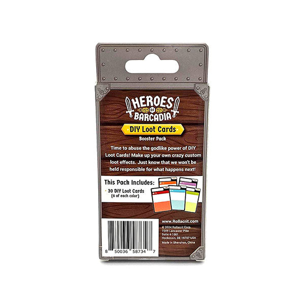 Heroes of Barcadia DIY Loot Cards Booster Pack