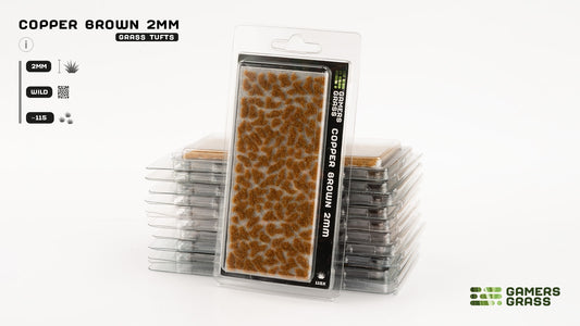 Gamers Grass Tufts Copper Brown (2mm Wild)