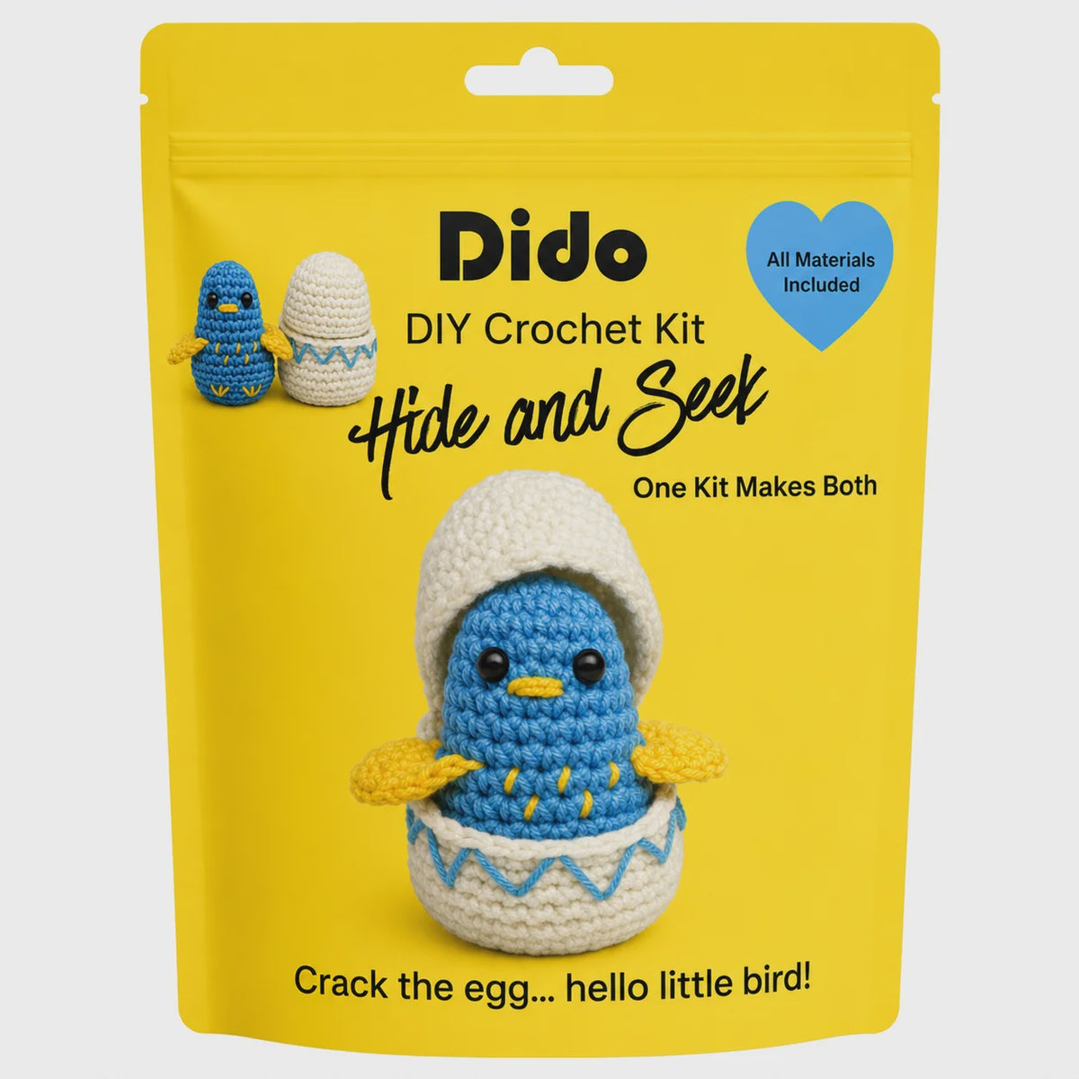 Dido DIY Hide and Seek Crack the Egg… Hello Little Bird!