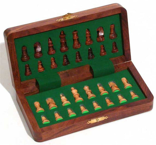 Chess Set - 7" Magnetic: Wood / 7x7"