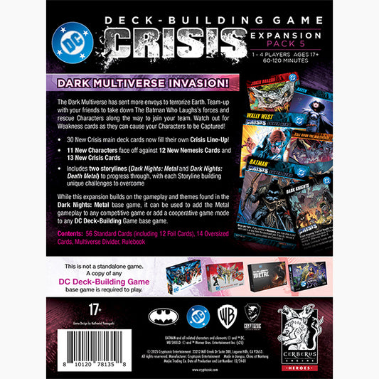 DC Deck Building Crisis Dark Nights Death Metal