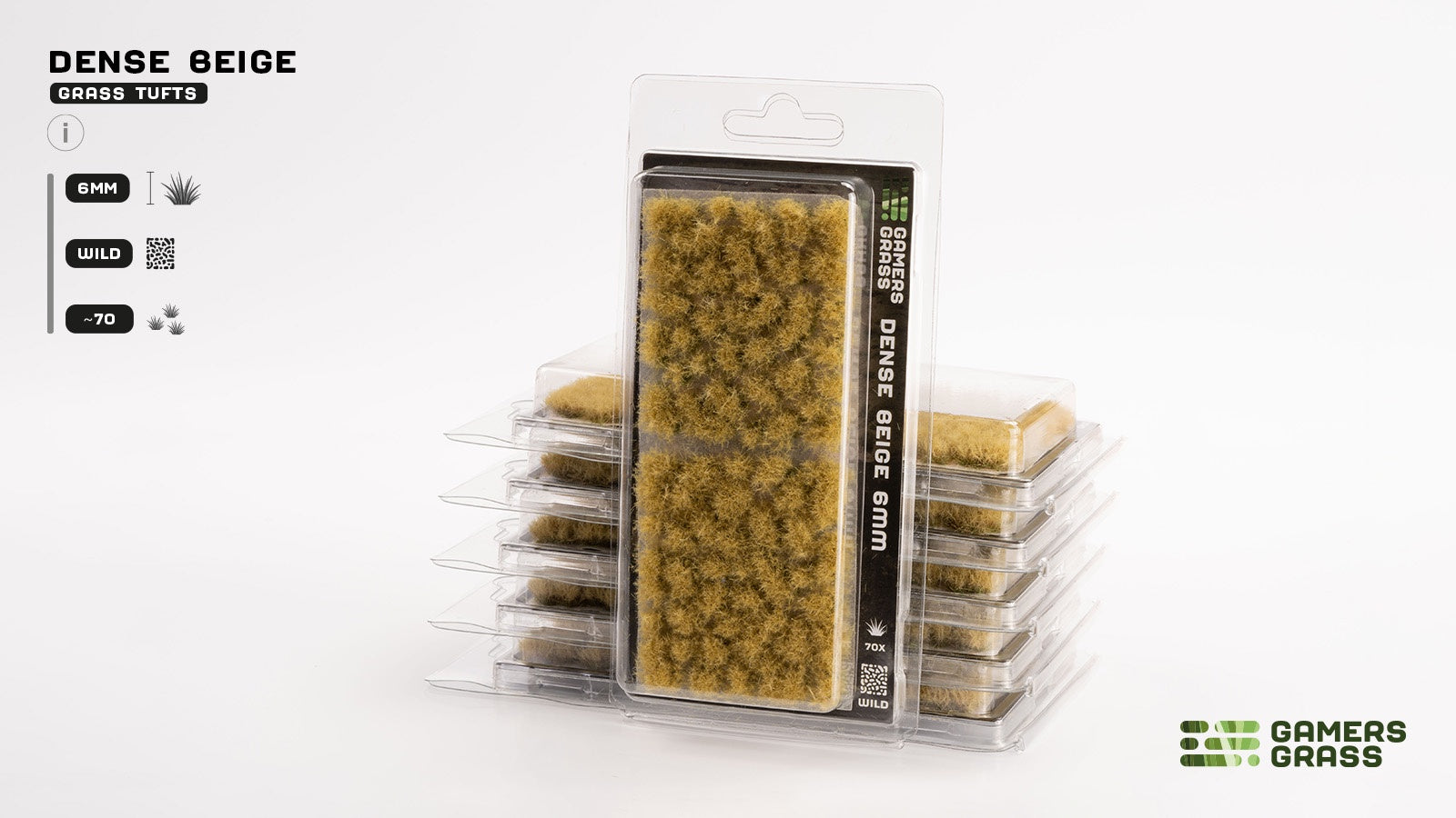 Gamers Grass Tufts Dense Beige (6mm Wild)