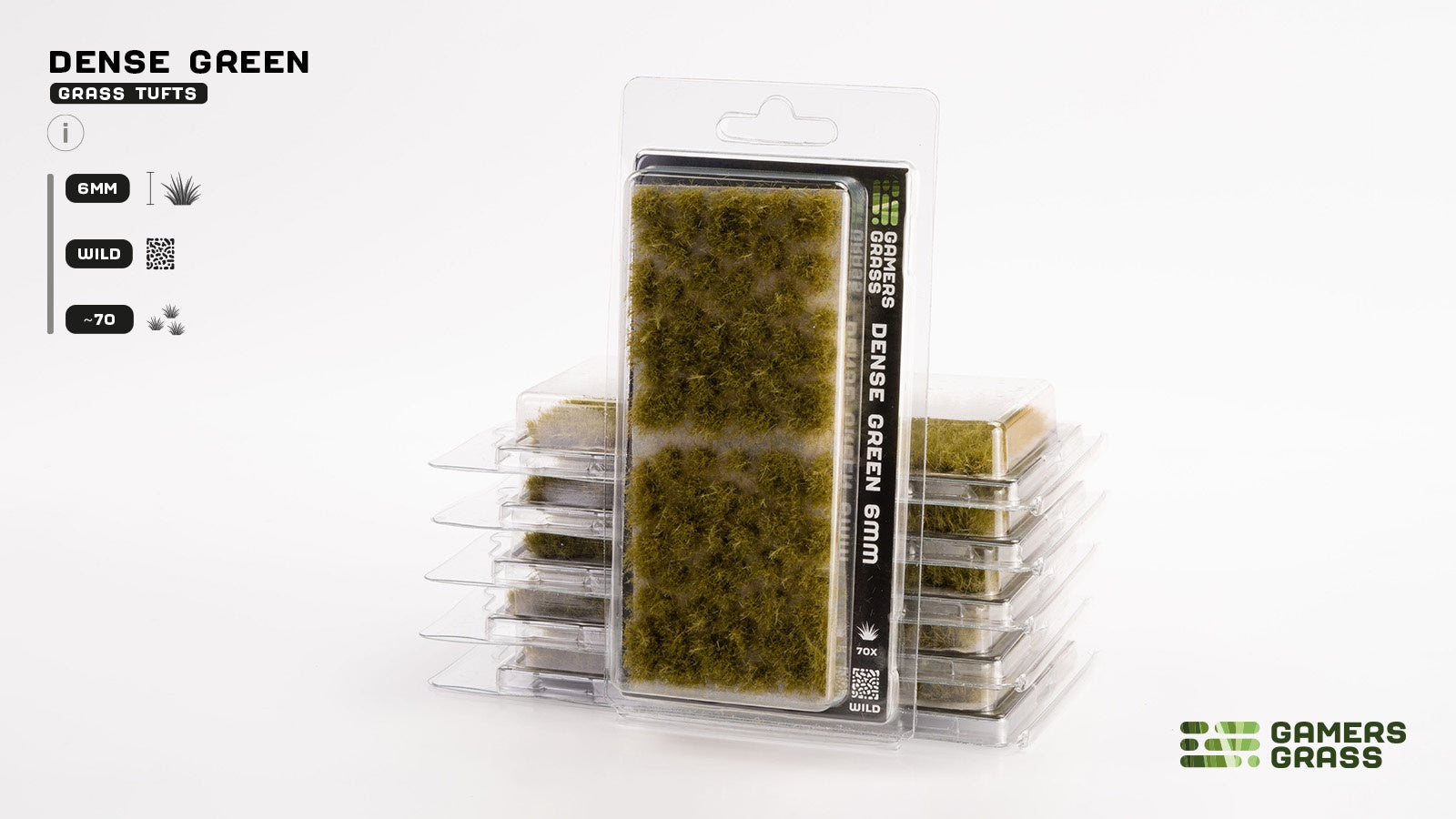 Gamers Grass Tufts Dense Green (6mm Wild)