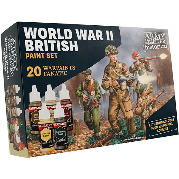 Army Painter Warpaints Fanatic Historical WWII British Paint Set