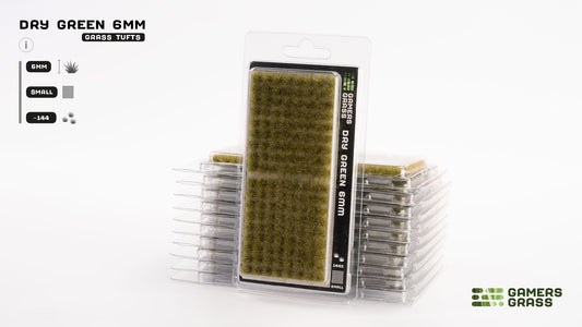 Gamers Grass Tufts Dry Green (6mm Small)